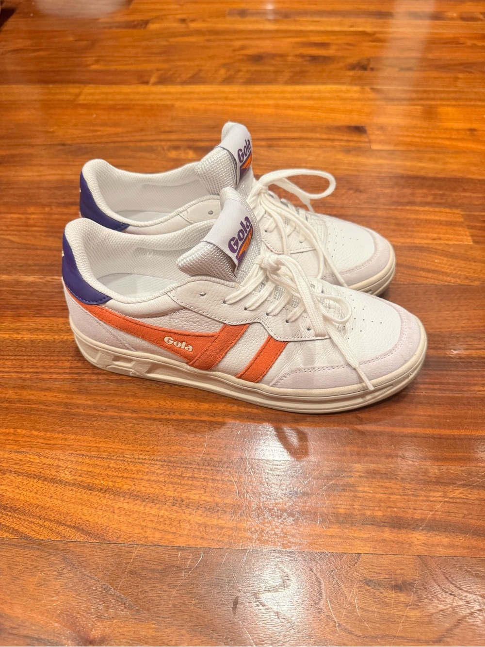 Gola classic women’s topspin sneakers- orange and purple
